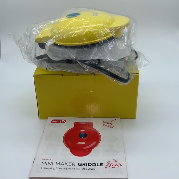 Dash Mini Maker Griddle 4" Yellow with Recipe Booklet - Picture 7 of 12